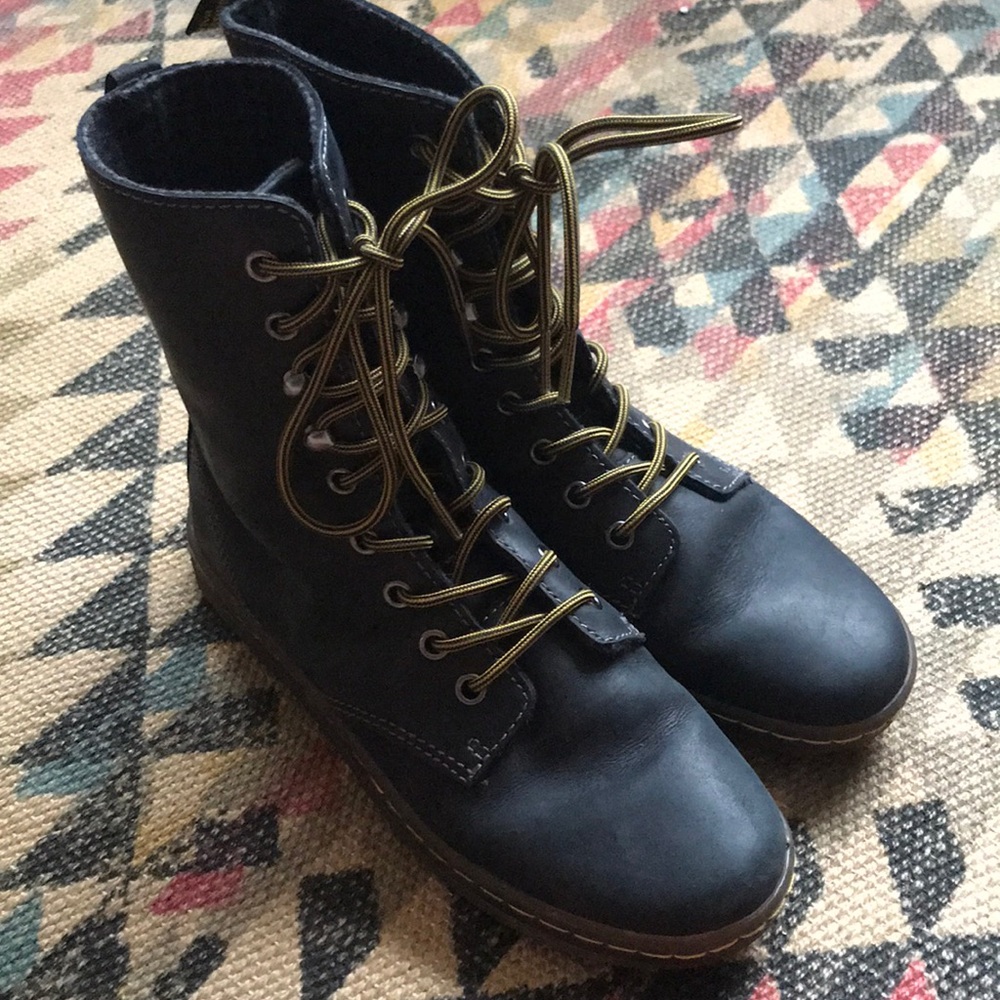 Black leather Dr. Martens